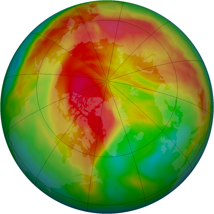 Arctic ozone map for 28 March 2012